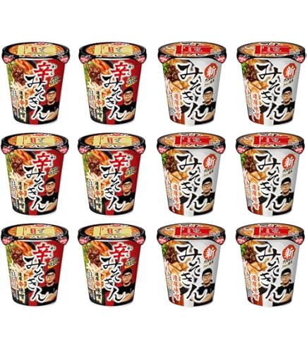 辛みそきん12個入り　ケース売り Amazon.co.jp: 【12個セット】新みそきん カップラーメン まとめ買い